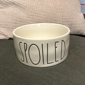Rae Dunn dog bowl “Spoiled”